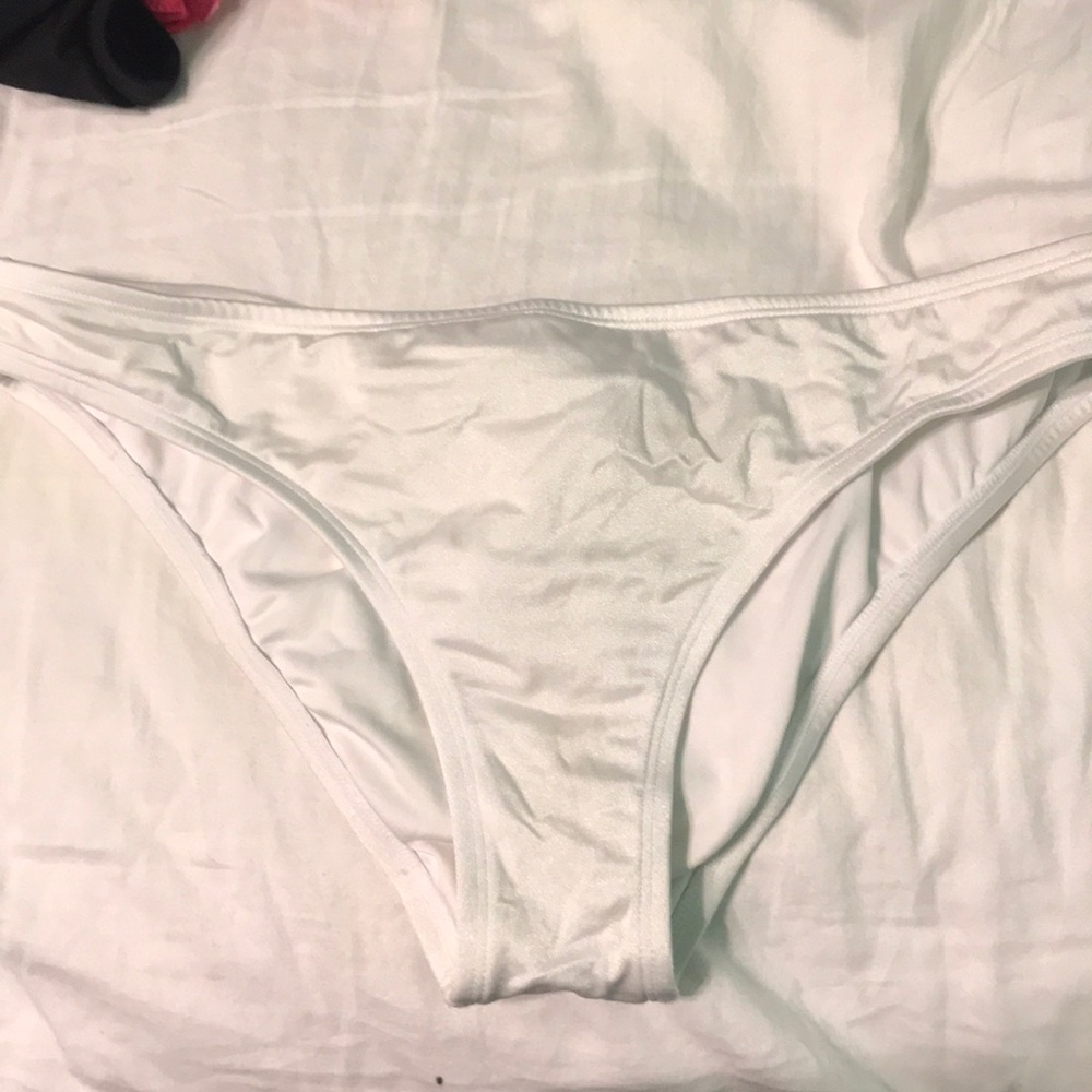 White bikini bottoms
